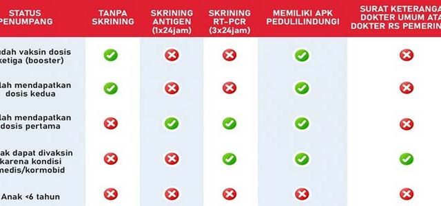 Syarat Perjalanan Udara Domestik Terbaru