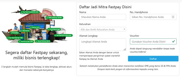 Cara Mendaftar Fastpay Terbaru